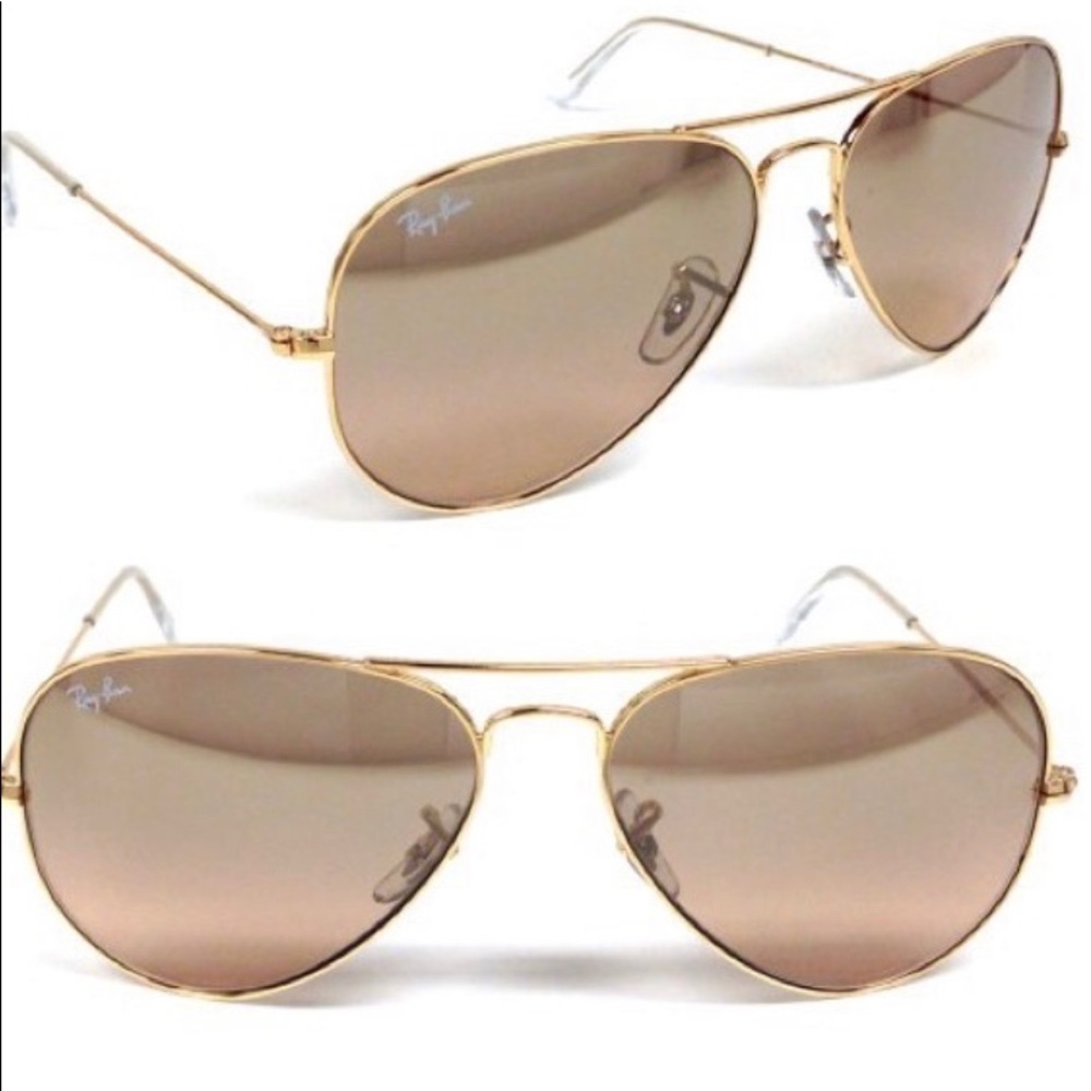 Ray-Ban gold aviators - Picture 3 of 5